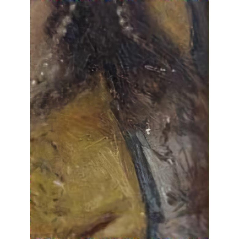 Miniature Portrait Oil on Panel – Tronie Inspired by Vermeer