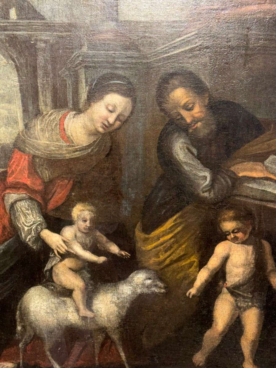 Holy Family with Lamb, Oil on canvas, Late 17th century