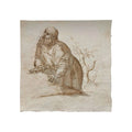 Giovanni Battista Trotti, Sierist brown ink drawing, 16th century