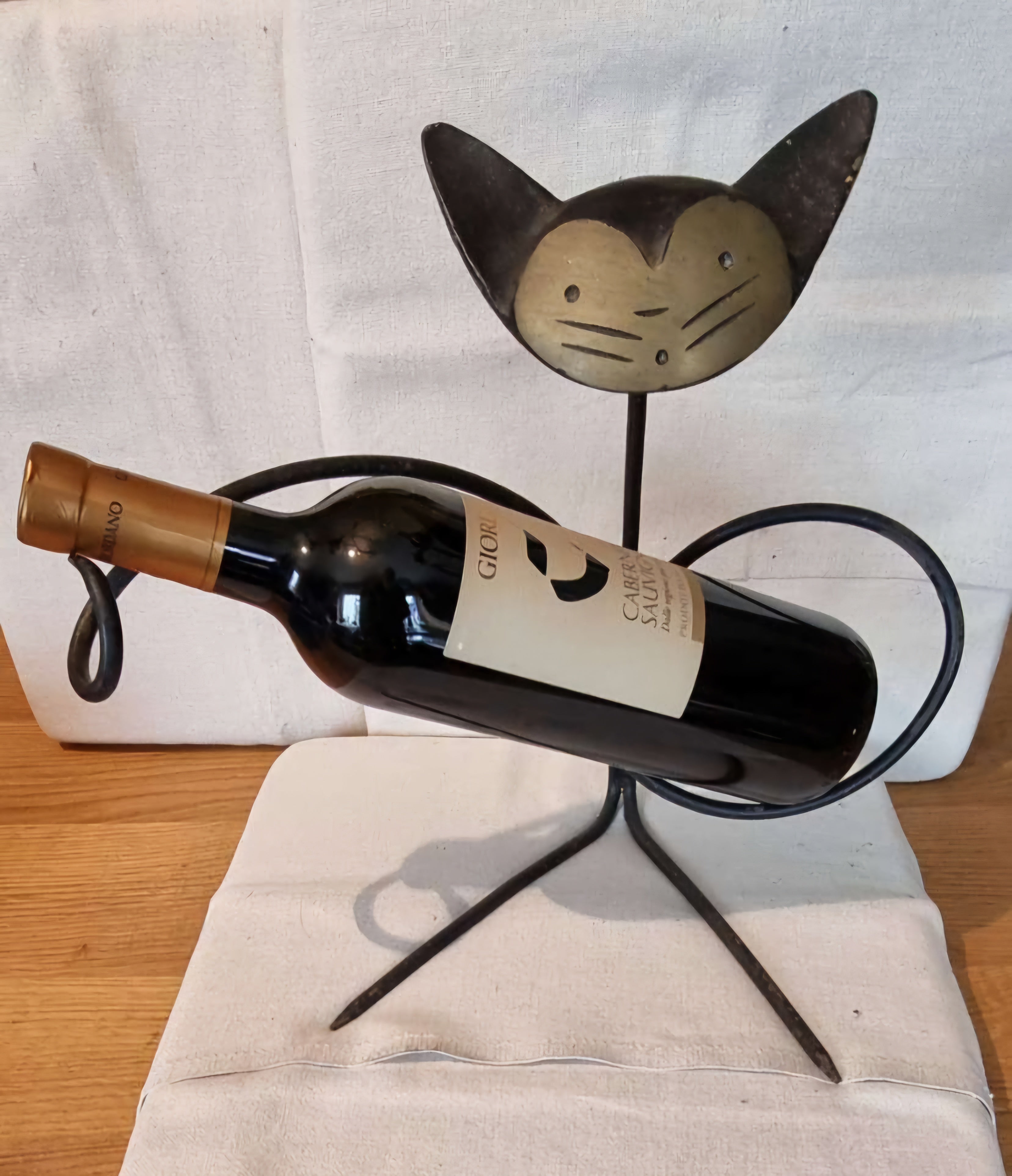 Cat Wine Bottle Holder - Hertha Baller