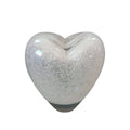 Murano Glass Heart Vase – Silver Bubble
