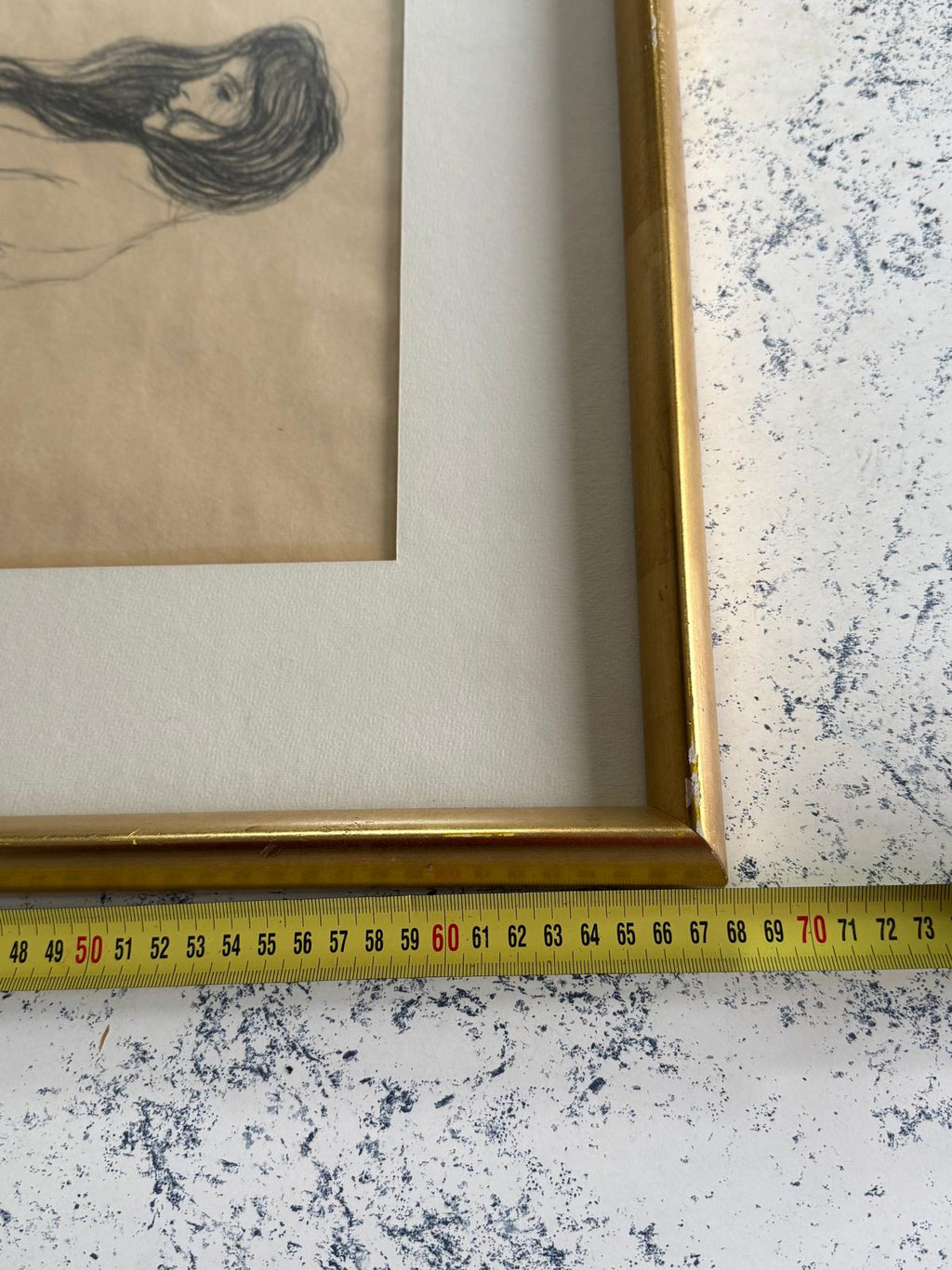 Standing Female Nude by Gustav Klimt, Penicil on Paper, Hand Signed, 1910s