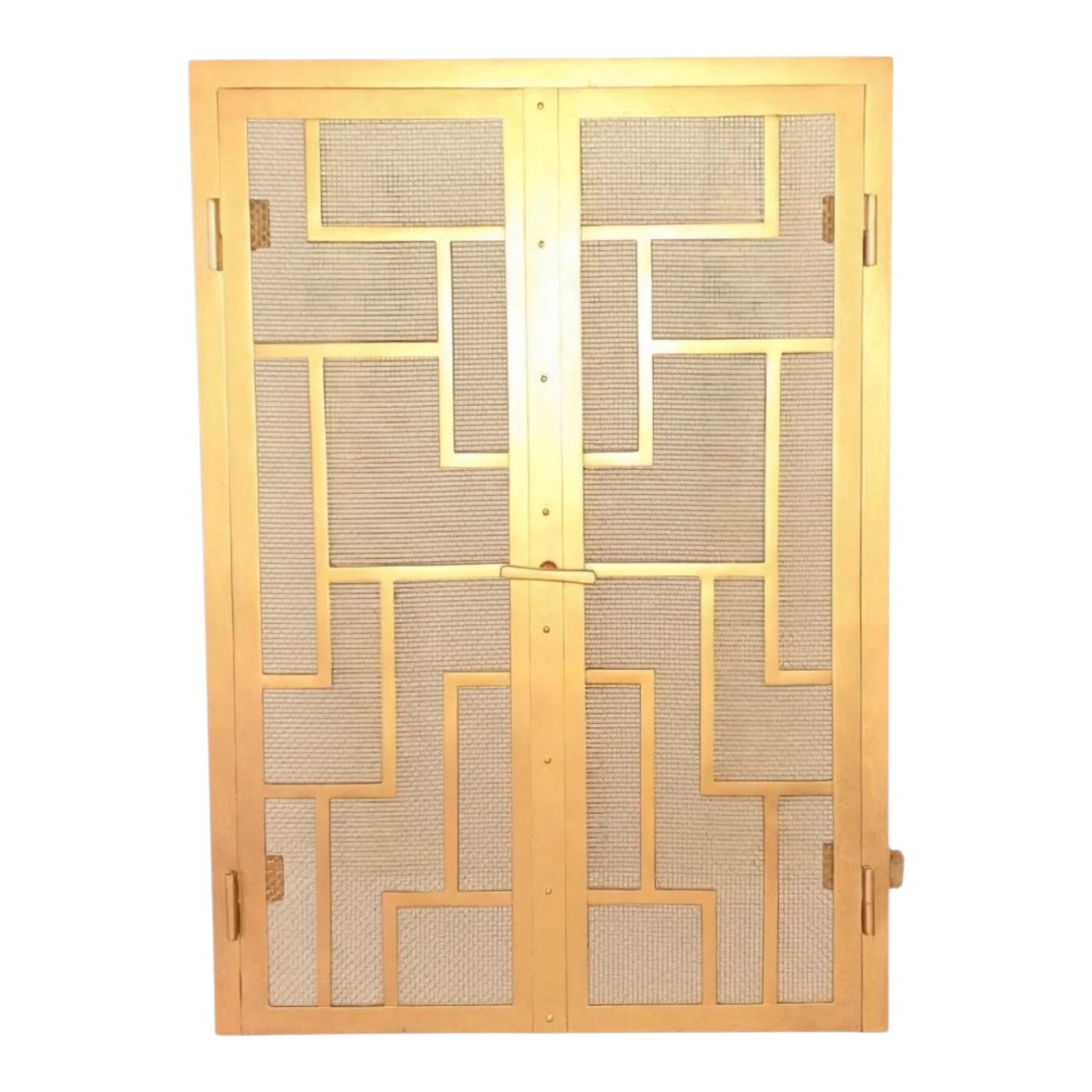 Josef Hoffmann Brass Fireplace Protection Screen – Wiener Werkstätte, Unused